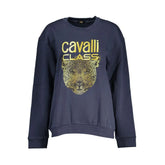Cavalli Class Blue Cotton Women Sweater - Sweatshirts