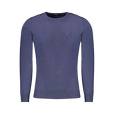 Cavalli Class Blue Viscose Men Sweater - Sweaters