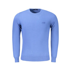 Cavalli Class Blue Viscose Men Sweater - Sweaters