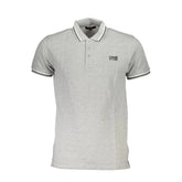 Cavalli Class Brown Cotton Men Polo Shirt - Polos