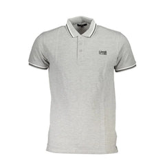 Cavalli Class Brown Cotton Men Polo Shirt - Polos