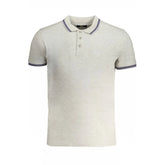 Cavalli Class Brown Cotton Men Polo Shirt - Polos