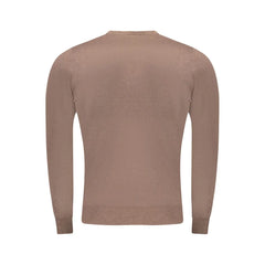 Cavalli Class Brown Viscose Men Sweater - Sweaters