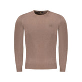 Cavalli Class Brown Viscose Men Sweater - Sweaters