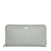 Cavalli Class Gray Calfskin Women Wallet - Wallets