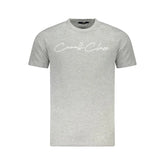 Cavalli Class Gray Cotton Men T-Shirt - T-Shirts