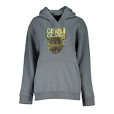 Cavalli Class Gray Cotton Women Sweater - Hoodies