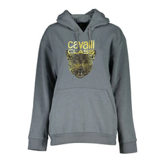 Cavalli Class Gray Cotton Women Sweater - Hoodies