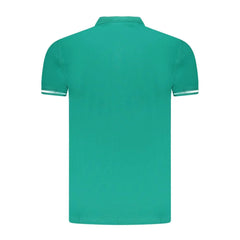 Cavalli Class Green Cotton Men Polo Shirt - Polos