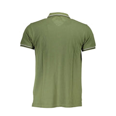 Cavalli Class Green Cotton Men Polo Shirt - Polos
