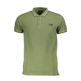 Cavalli Class Green Cotton Men Polo Shirt - Polos