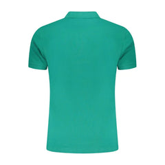 Cavalli Class Green Cotton Men Polo Shirt - Polos