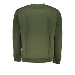 Cavalli Class Green Cotton Men Sweater - M