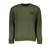 Cavalli Class Green Cotton Men Sweater - S