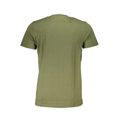 Cavalli Class Green Cotton Men T-Shirt - T-Shirts