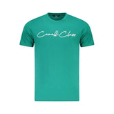 Cavalli Class Green Cotton Men T-Shirt - T-Shirts