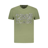 Cavalli Class Green Cotton Men T-Shirt - T-Shirts