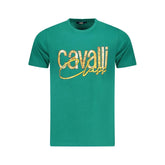 Cavalli Class Green Cotton Men T-Shirt - T-Shirts