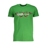 Cavalli Class Green Cotton T-Shirt - T-Shirts