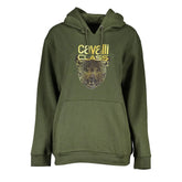 Cavalli Class Green Cotton Women Sweater - Hoodies