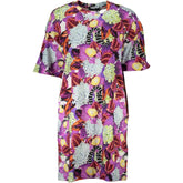Cavalli Class Purple Cotton Dress - XS - Dresses
