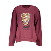 Cavalli Class Purple Cotton Sweatshirt - Sweatshirts