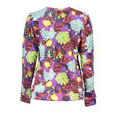 Cavalli Class Purple Cotton Women Sweater - Sweatshirts