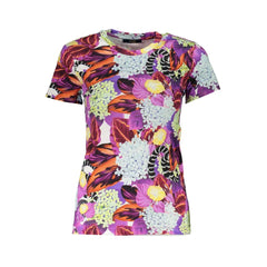 Cavalli Class Purple Cotton Women T-Shirt - XS - T-Shirts