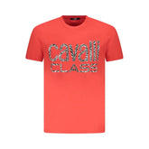 Cavalli Class Red Cotton Men T-Shirt - T-Shirts