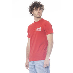Cavalli Class Red Cotton Men T-Shirt - T-Shirts