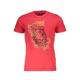 Cavalli Class Red Cotton Men T-Shirt - T-Shirts