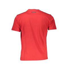 Cavalli Class Red Cotton Men T-Shirt - T-Shirts