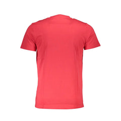 Cavalli Class Red Cotton Men T-Shirt - T-Shirts