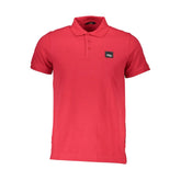 Cavalli Class Red Cotton Polo Shirt - Polos