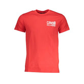 Cavalli Class Red Cotton T-Shirt - T-Shirts