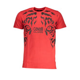 Cavalli Class Red Cotton T-Shirt - T-Shirts