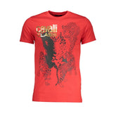 Cavalli Class Red Cotton T-Shirt - T-Shirts