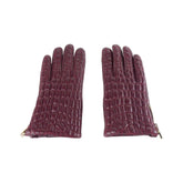 Cavalli Class Red Lambskin Women Glove - 7.5|S - Gloves & Mittens