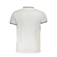 Cavalli Class White Cotton Men Polo Shirt - Polos