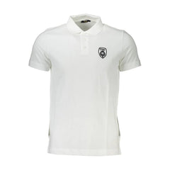 Cavalli Class White Cotton Men Polo Shirt - Polos