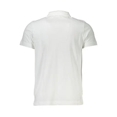 Cavalli Class White Cotton Men Polo Shirt - Polos