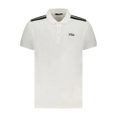 Cavalli Class White Cotton Men Polo Shirt - Polos