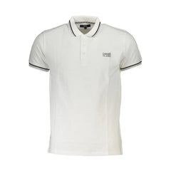 Cavalli Class White Cotton Men Polo Shirt - XXL - Polos