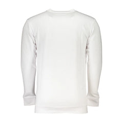 Cavalli Class White Cotton Men Sweater - 3XL