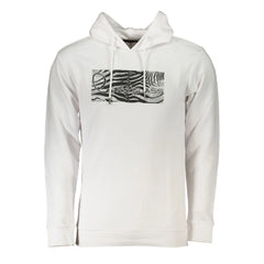 Cavalli Class White Cotton Men Sweater - Hoodies