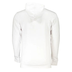 Cavalli Class White Cotton Men Sweater - Sweatshirts
