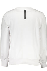 Cavalli Class White Cotton Men Sweater - XXL