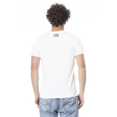 Cavalli Class White Cotton Men T-Shirt - L - T-Shirts