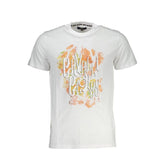 Cavalli Class White Cotton Men T-Shirt - T-Shirts
