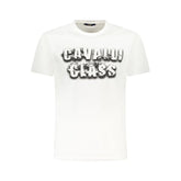 Cavalli Class White Cotton Men T-Shirt - T-Shirts
